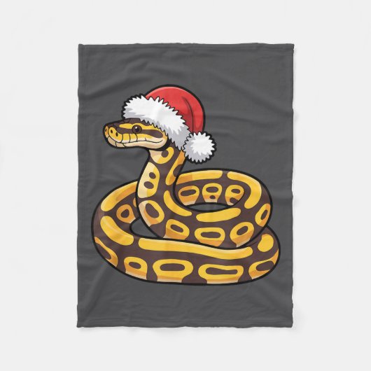 Kerstbal Python Lelijk Kerstmis T-shirt Slang Lief Fleece Deken (Voorkant)