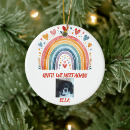 Kerstbal Regenboogbrug Vergeet-mij-nietje Keramisch Ornament