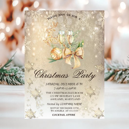 Kerstbal, rendier, windenergie, sneeuwvlok kaart