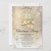 Kerstbal, rendier, windenergie, sneeuwvlok kaart (Voorkant)