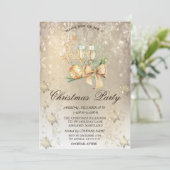 Kerstbal, rendier, windenergie, sneeuwvlok kaart (Staand voorkant)