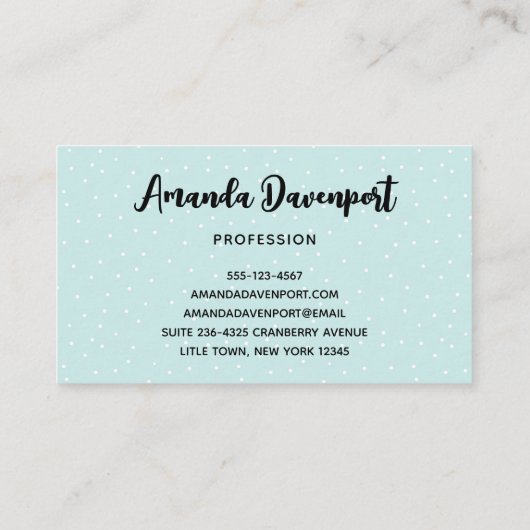 kerstbal - rendierlijk Beer en konijn Visitekaartje (Achterkant)