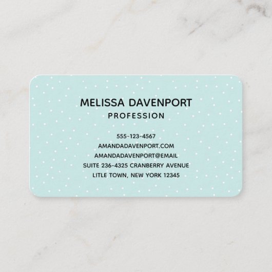 kerstbal - rendierlijk Beer en konijn Visitekaartje (Achterkant)