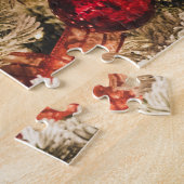 Kerstbal Rode Legpuzzel (Zijkant)