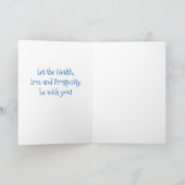 Kerstbal rood groen feestdagen kaart (Binnen)