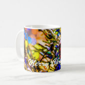 Kerstbal rood koffiemok (Voorkant links)