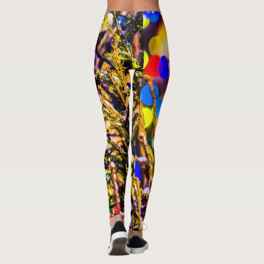 Kerstbal rood leggings (Achterkant)