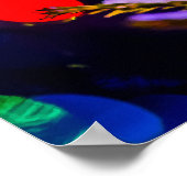 Kerstbal rood poster (Hoek)