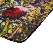 Kerstbal rood snijplank (Hoek)