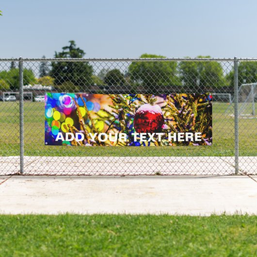 Kerstbal rood spandoek (Insitu)