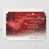 Kerstbal, rood, zakelijk kerstfeest kaart (Voorkant)