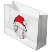 Kerstbal Santa Hat Ball Kinder Boys Mannen Groot Cadeauzakje (Voorkant Gekanteld)