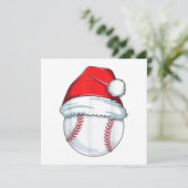 Kerstbal Santa Hat Ball Kinder Boys Mannen Kaart (Staand voorkant)