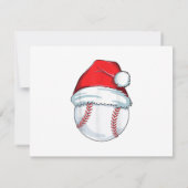 Kerstbal Santa Hat Ball Kinder Boys Mannen RSVP Kaartje (Achterkant)