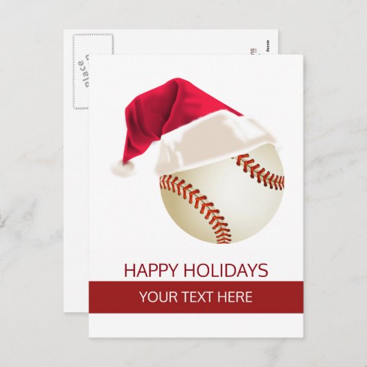 Kerstbal Santa Hat briefkaarten (Voorkant / Achterkant)