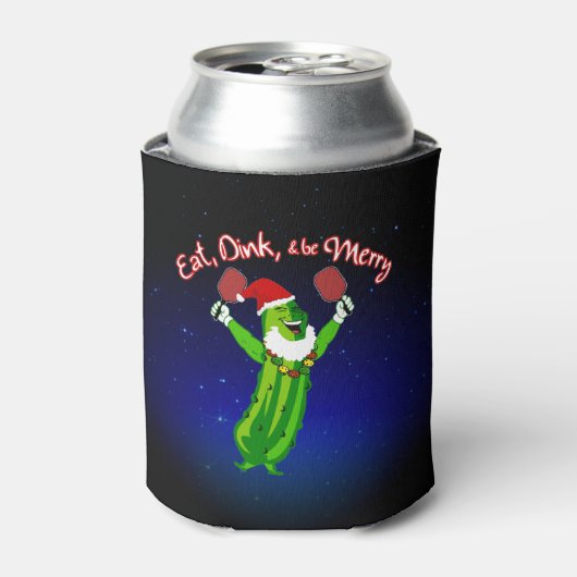 kerstbal Santa Hat Pickle Blikjeskoeler (Blikje Voorkant)