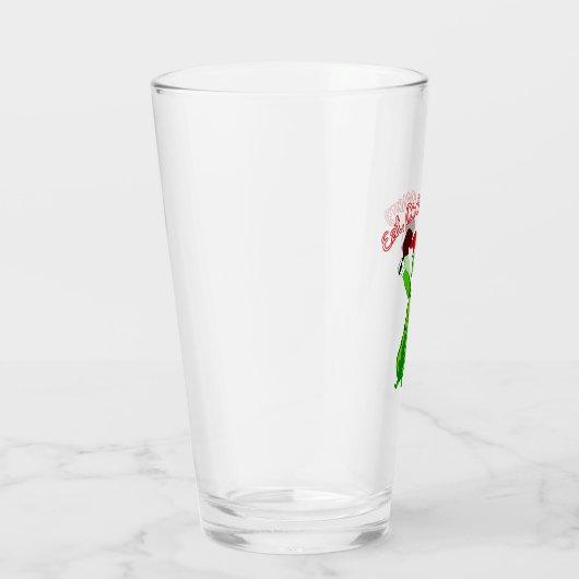 kerstbal Santa Hat Pickle Glas (Rechts)