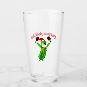 kerstbal Santa Hat Pickle Glas