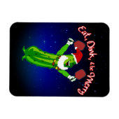 kerstbal Santa Hat Pickle Magneet (Horizontaal)