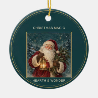 Kerstbal Santa Starlight Keramisch Ornament