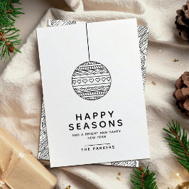 Kerstbal Seizoensgroeten Kaart