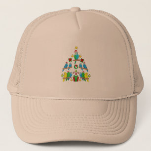 kerstbal Shirt Merry Swish Santa Xm Trucker Pet