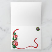 Kerstbal Siamese Kat Grappig Kaart (Binnen)