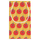 Kerstbal smiley retro stripfiguur klein cadeauzakje (Achterkant)