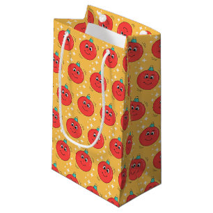 Kerstbal smiley retro stripfiguur klein cadeauzakje