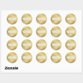 Kerstbal Sneeuwvlokken Gouden stickers (Vel)