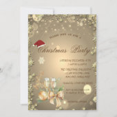 Kerstbal, sterren, rendierkerstmaatschappij kaart (Voorkant)