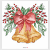 kerstbal sticker (Vel)