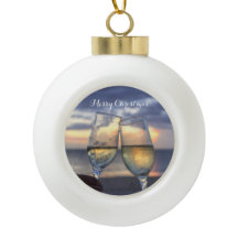 Kerstbal Strand Zonsopgang