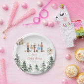 Kerstbal Theebruid Shower Tea Papieren Bordje (Feest)