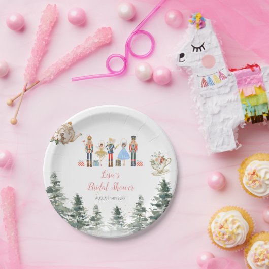 Kerstbal Theebruidsshower Notenkraker Papieren Bordje (Feest)