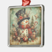 Kerstbal uit het verleden metalen ornament (Links)