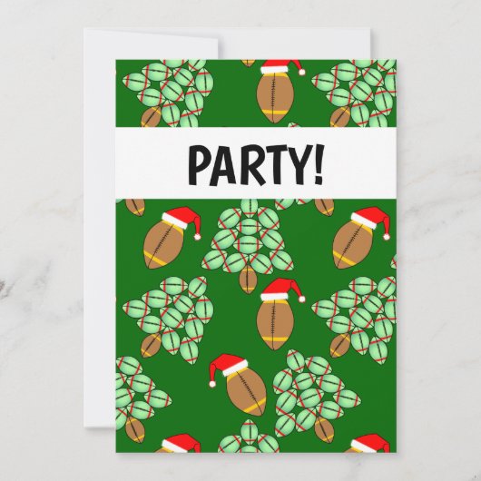 Kerstbal uitnodiging (Voorkant)