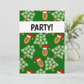 Kerstbal uitnodiging (Staand voorkant)