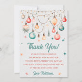 Kerstbal Verjaardagsfeest Dankkaart Kaart (Voorkant)