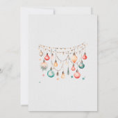 Kerstbal Verjaardagsfeest Dankkaart Kaart (Achterkant)