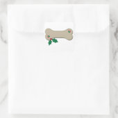 kerstbal vierkante sticker (Tas)