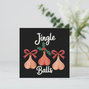 Kerstbal Volwassen Humor Sarcasme Kerstmis Feestdagenkaart