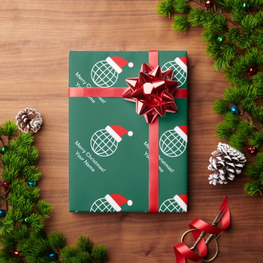 Kerstbal Wereldbol Corporate Kerstvakantie Cadeaupapier (Feestdagen Geschenken)
