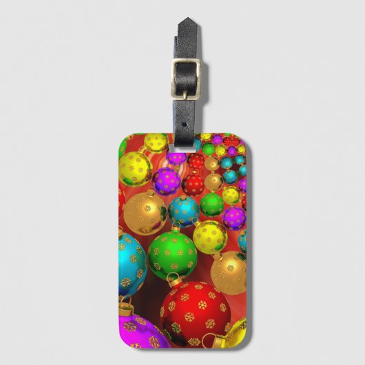 Kerstbalfeest Bagagelabel (Voorkant (verticaal))