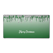 Kerstbalie Mat in Groen met Faux Icicles