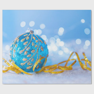 Kerstbalkpapier Cadeaupapier
