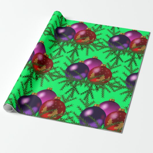 kerstbalkpapier cadeaupapier (Uitgerold)