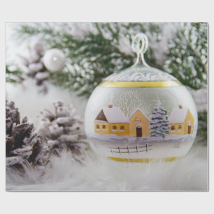 Kerstbalkpapier Cadeaupapier