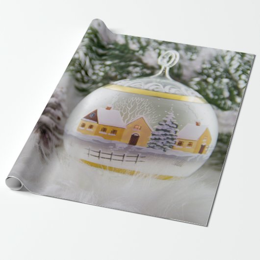 Kerstbalkpapier Cadeaupapier (Uitgerold)