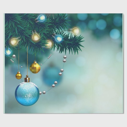 kerstbalkpapier cadeaupapier (Vlak)